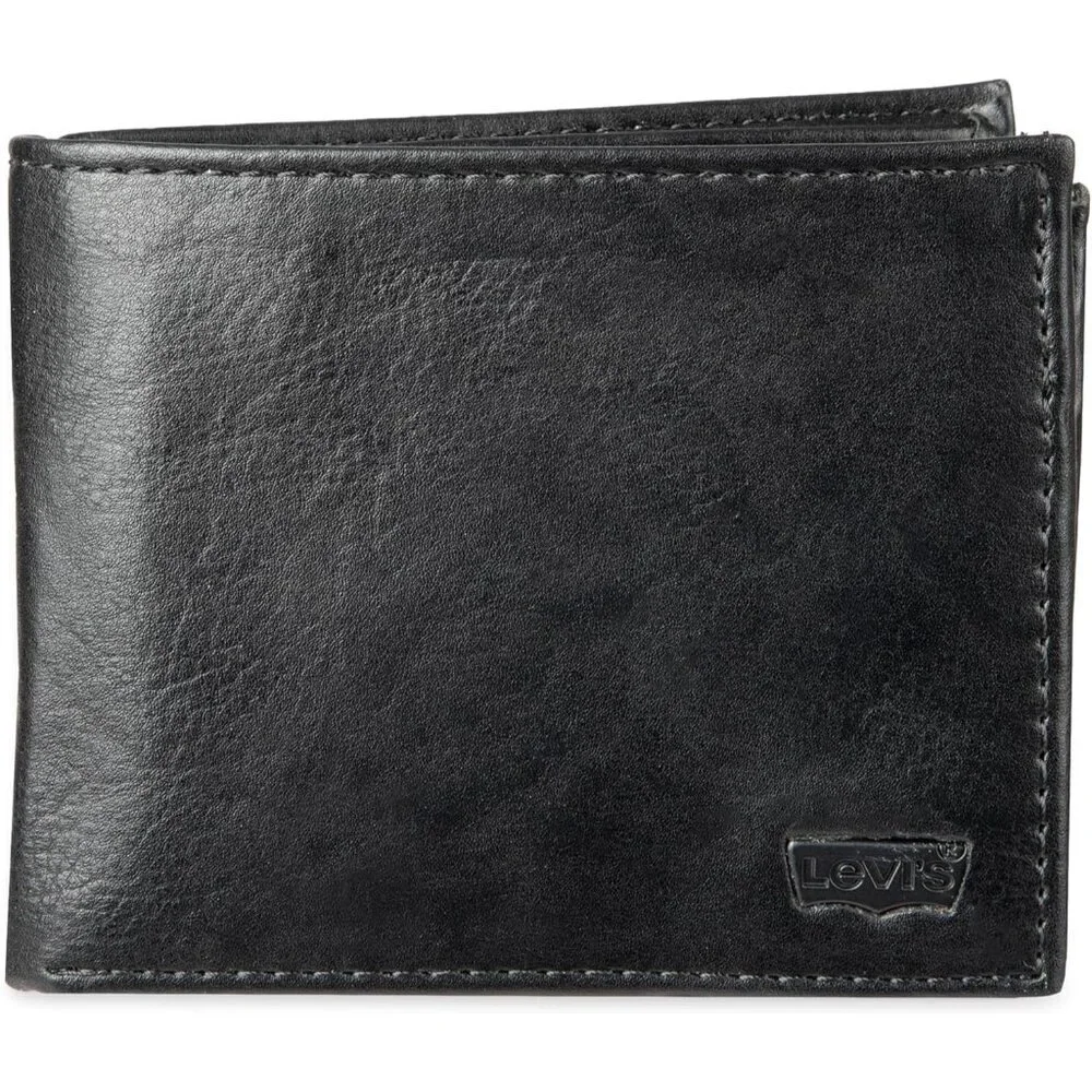 🆕Men's Black Extra Capacity Slimfold Wallet with Multiple Card Slots ID Window
